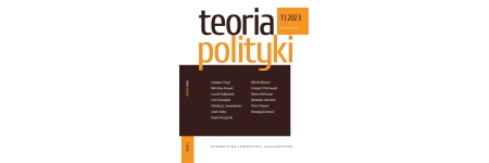 VII/2023 numer czasopisma "Teoria Polityki"